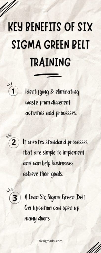 Key Benefits of a Six Sigma Training
