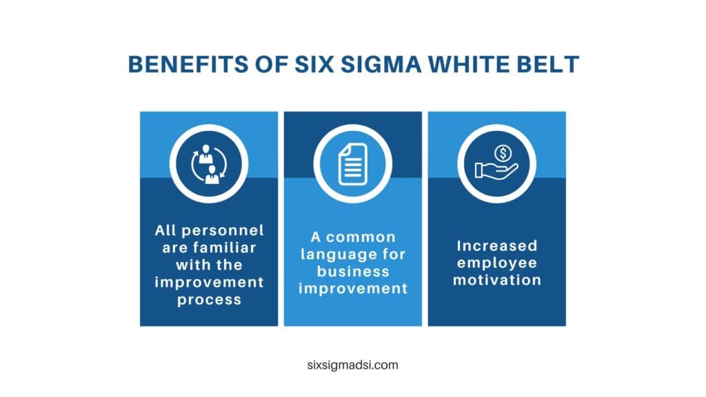 The benefits of being Lean six sigma White Belt certified