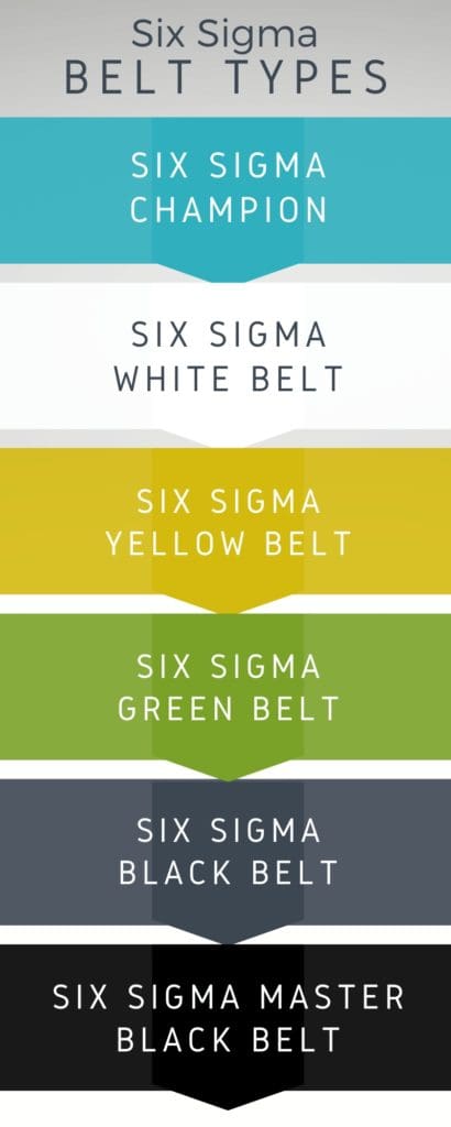 What are the six sigma certification belts?