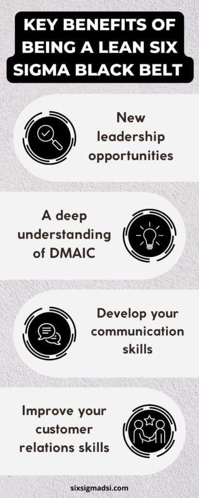 What are the benefits of being six sigma black belt certified?