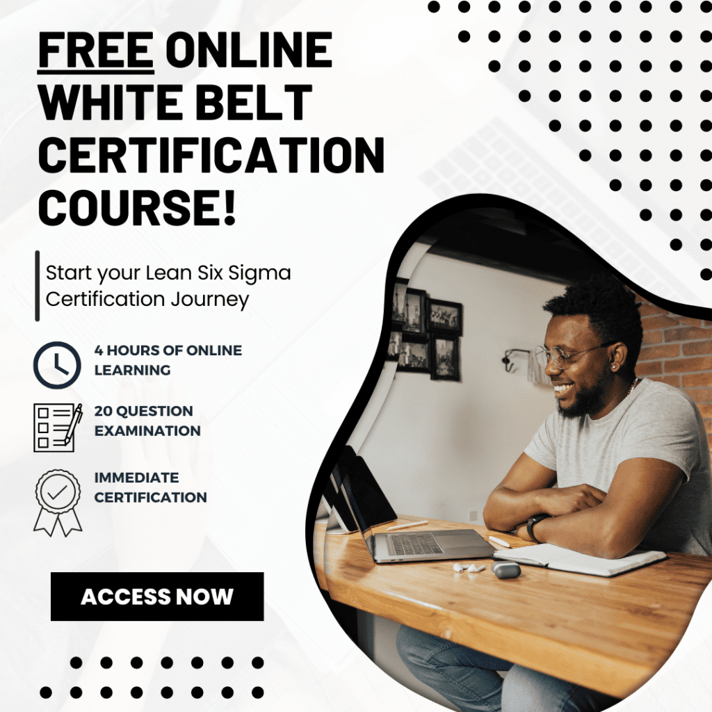 Free online lean six sigma white belt certification course