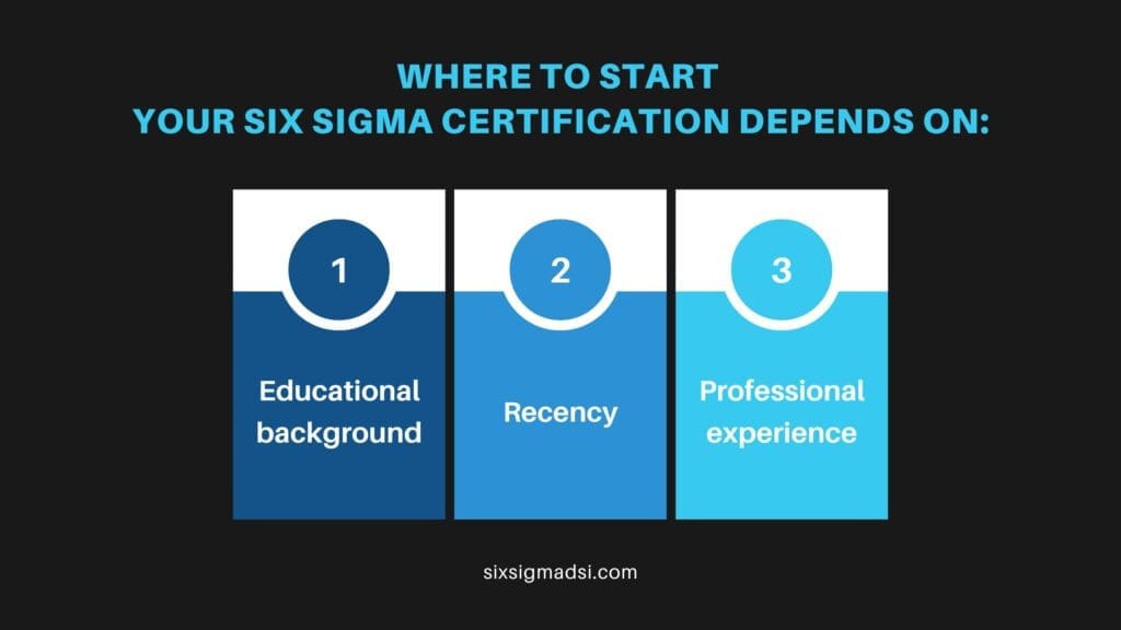 What are the belt levels in Lean Six Sigma?