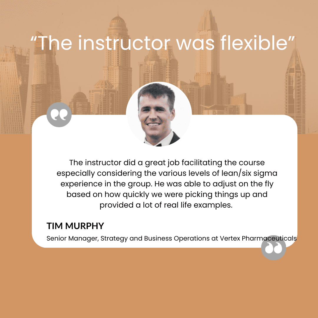 Six Sigma Training - Client Testimonial #17