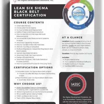 Lean Six Sigma Black Belt Brochure