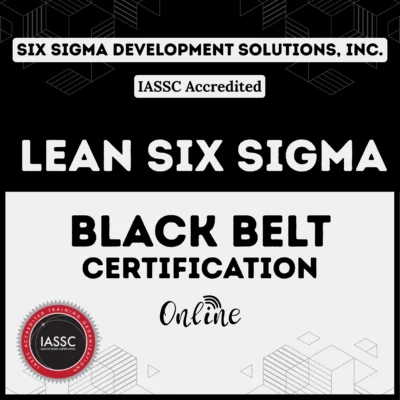 Lean Six Sigma Online Black Belt Certification Product Image