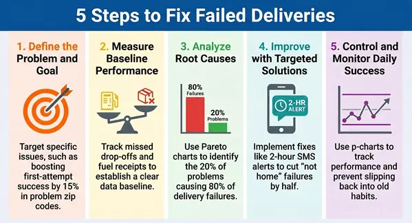 Six sigma in last mile delivery